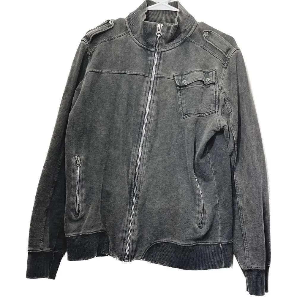 Standard cloth, adult size, medium, full, zip, jacket with zip pockets